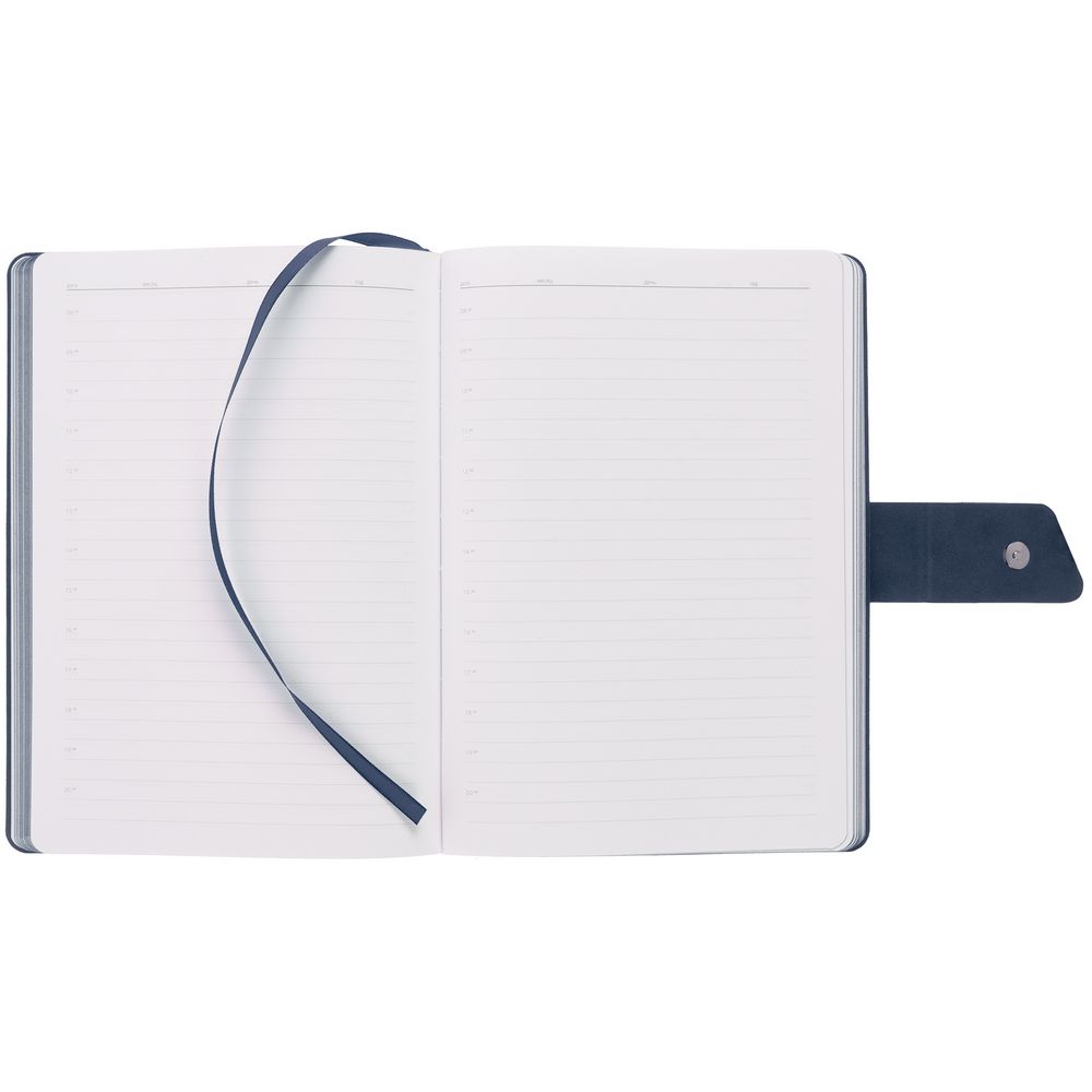 Ежедневник Boom, недатированный, черный с синим-4