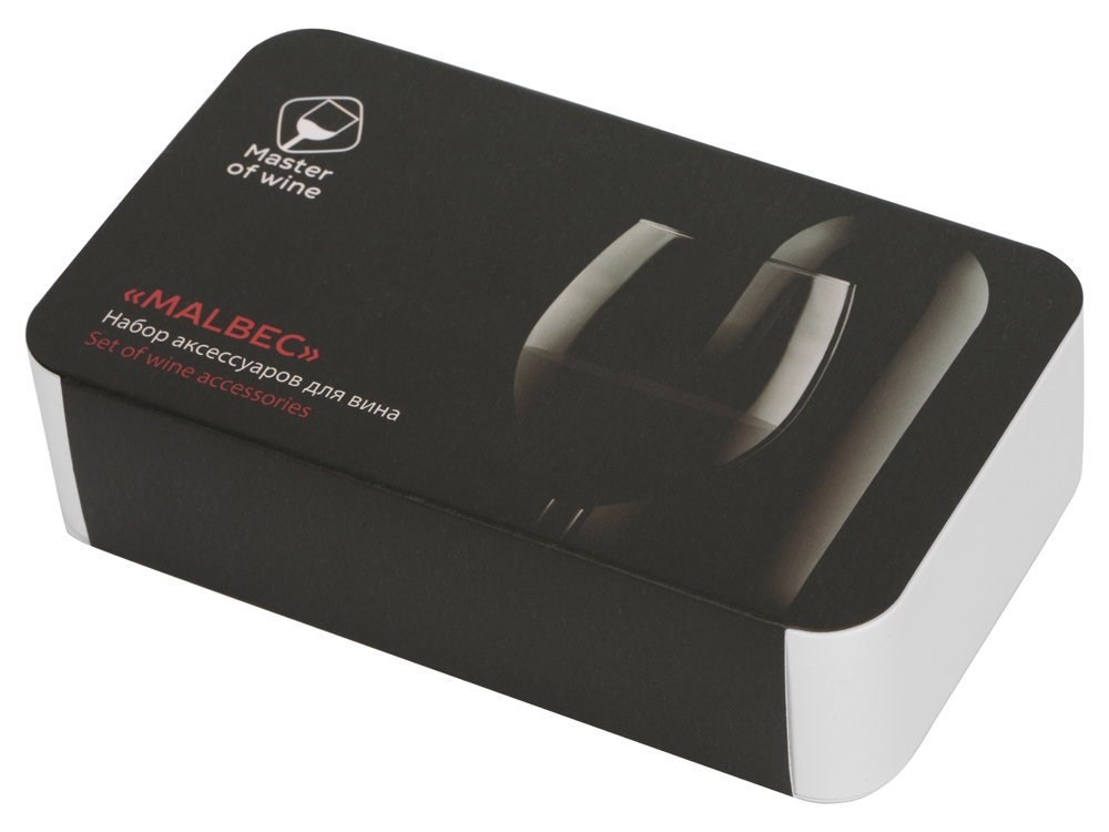 Набор аксессуаров для вина Malbec в пластиковой подарочной коробке, 2шт-9