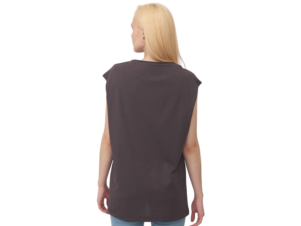 Майка оверсайз Berlin, унисекс, темно-серый-4