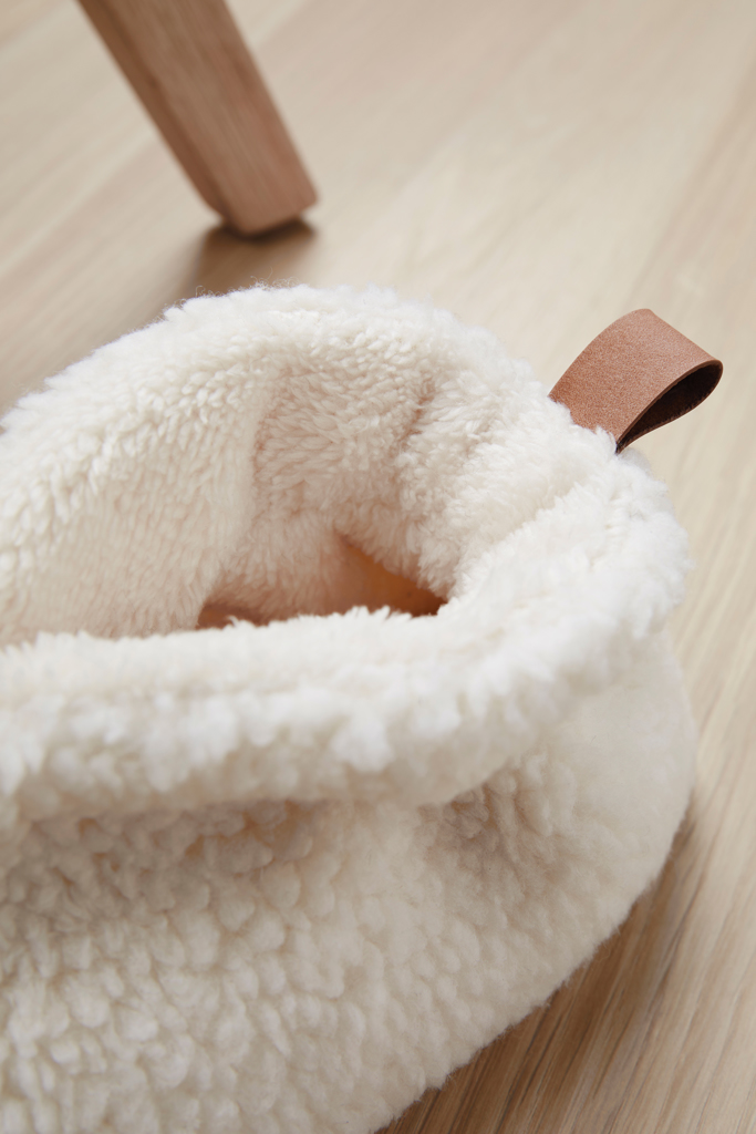 Тапочки VINGA Santos с мягким ворсом из rPET RCS, S/M кремовый-4