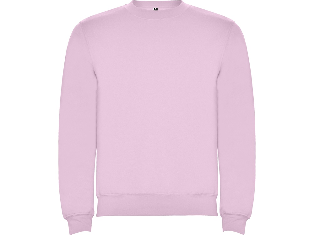 Свитшот с начесом Clasica унисекс, светло-розовый-0