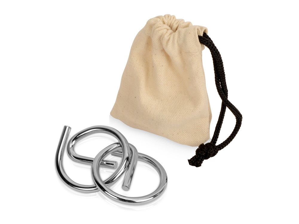 Металлическая головоломка в мешочке-0