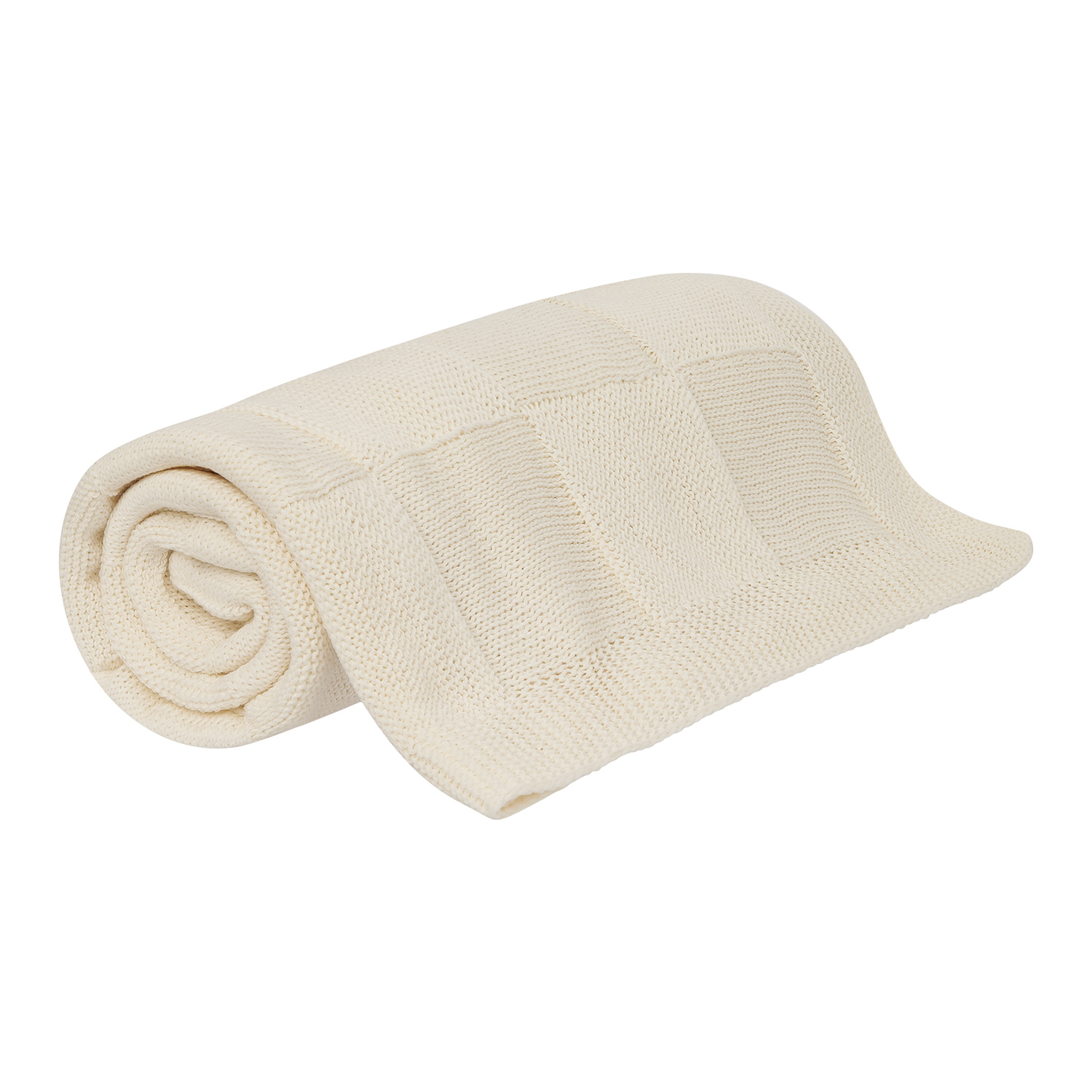 Плед Cella вязаный, бежевый (без подарочной коробки)-2