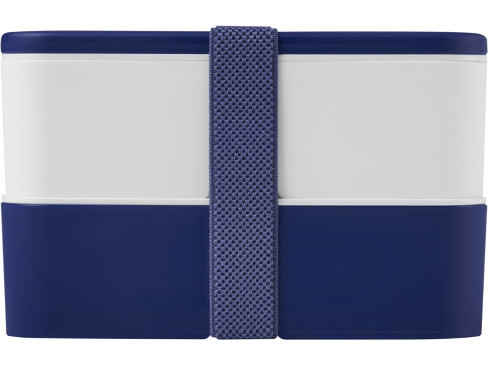 Двухслойный ланчбокс MIYO, синий/белый-1