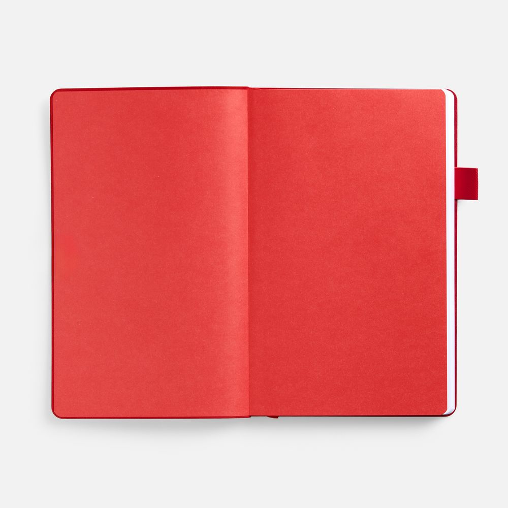 Ежедневник White Shall, недатированный, бело-красный-3