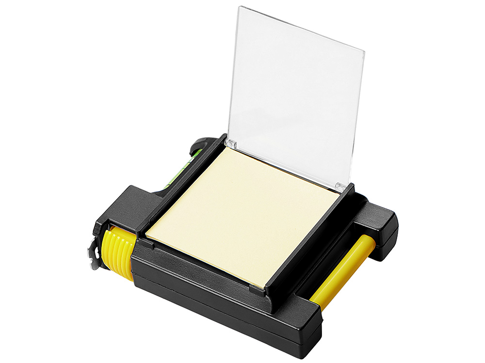 Рулетка на 2 м с уровнем и блоком для записей Nerd-4