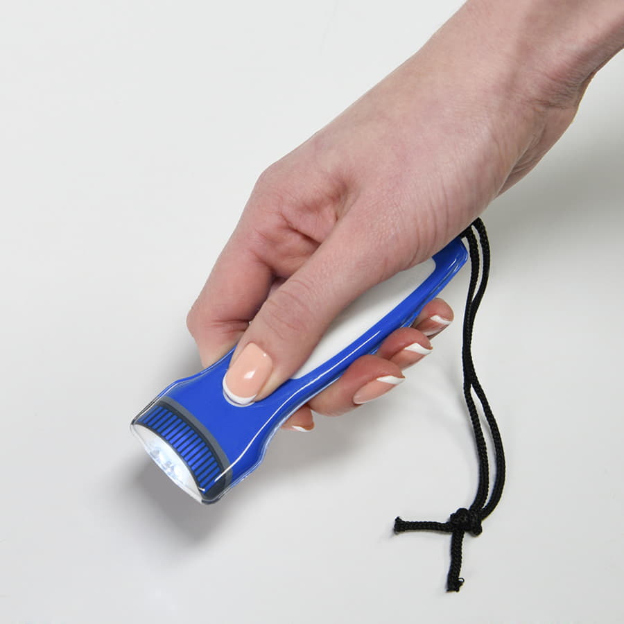 THELIX Фонарик LED карманный, ультратонкий, пластик, синий, синий-3