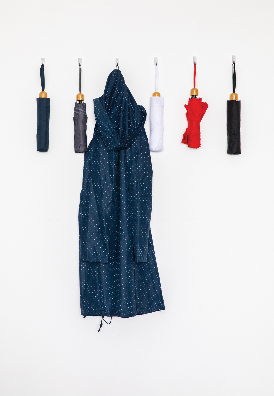 Компактный зонт Impact из RPET AWARE™ с бамбуковой рукояткой, d96 см -4