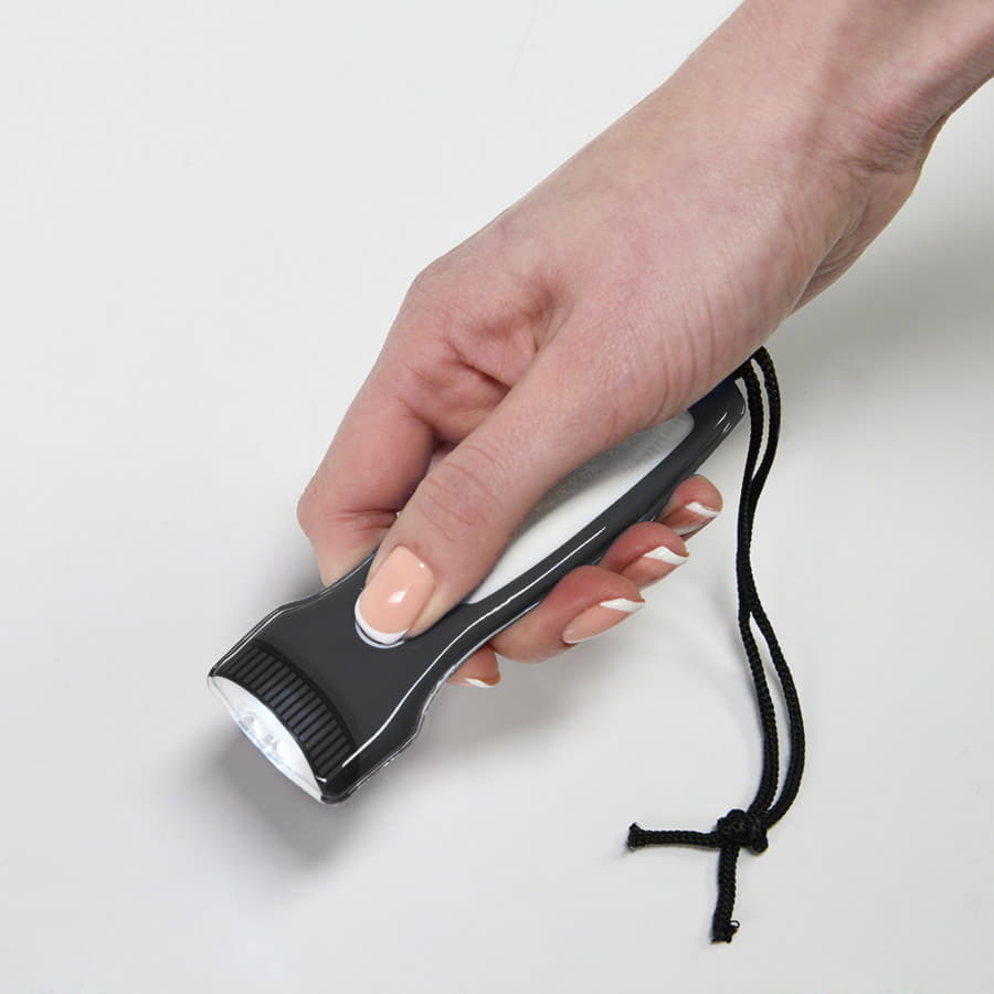 THELIX Фонарик LED  карманный, ультратонкий, пластик, черный, черный-1