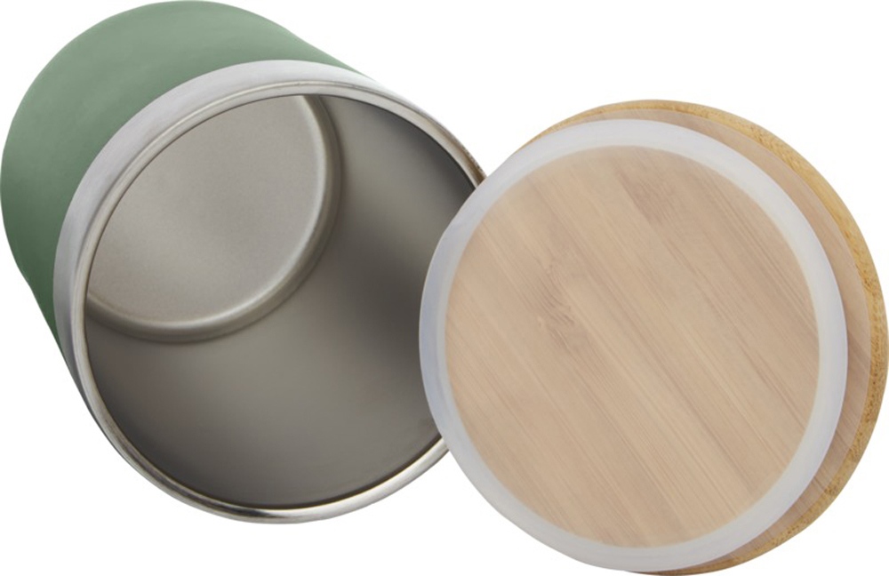 Lagan Кружка с медной вакуумной изоляцией объемом 300 мл и бамбуковой крышкой, зеленый-3