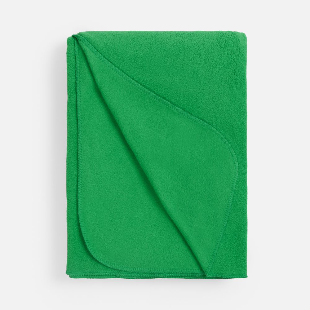 Флисовый плед Warm&Peace XL, зеленый-1