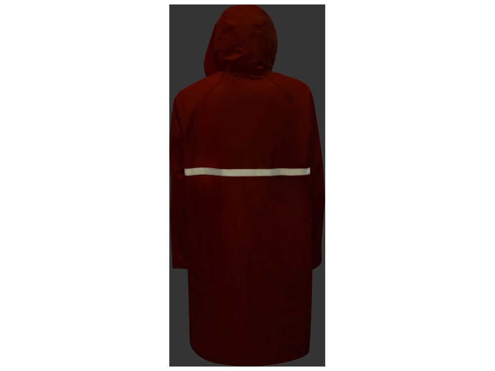 Длинный дождевик Lanai  из полиэстера со светоотражающей тесьмой, красный-5