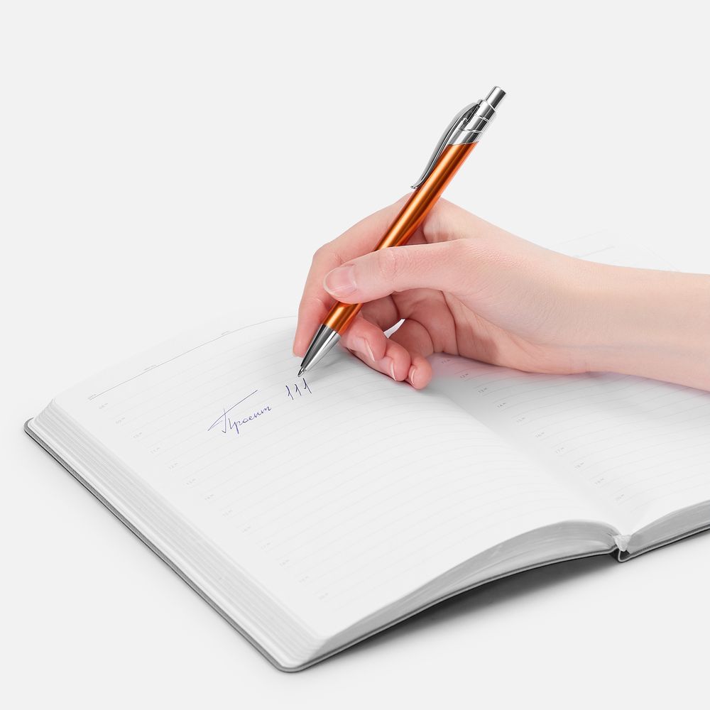 Ручка шариковая Undertone Metallic, оранжевая-2