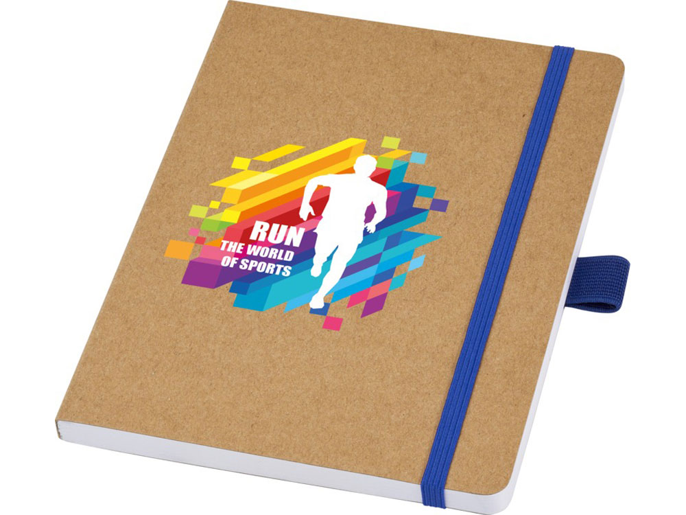 Блокнот Berk формата из переработанной бумаги, cиний-4