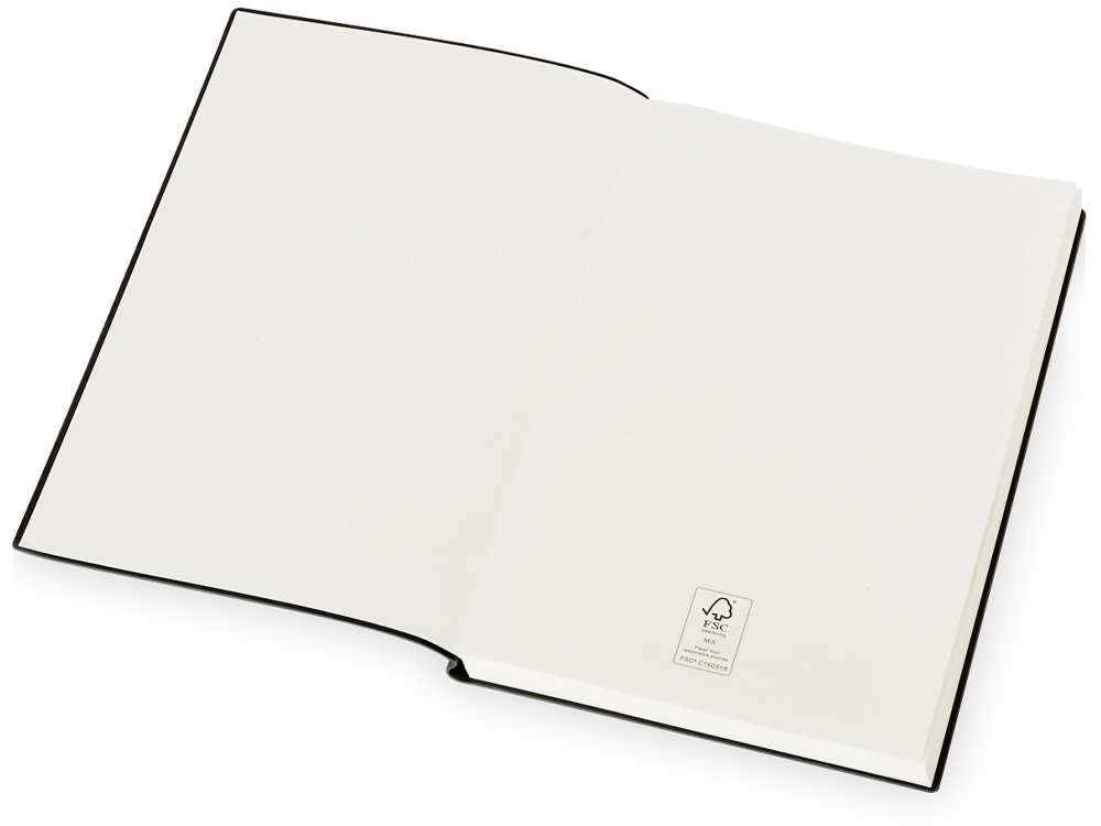 Бизнес блокнот Supreme с вставкой из софт-тача, гибкая обложка, 128 листов, серый-4