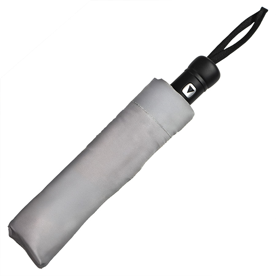 Зонт складной "Reflect", полуавтомат, светоотражающий серый, серый-1