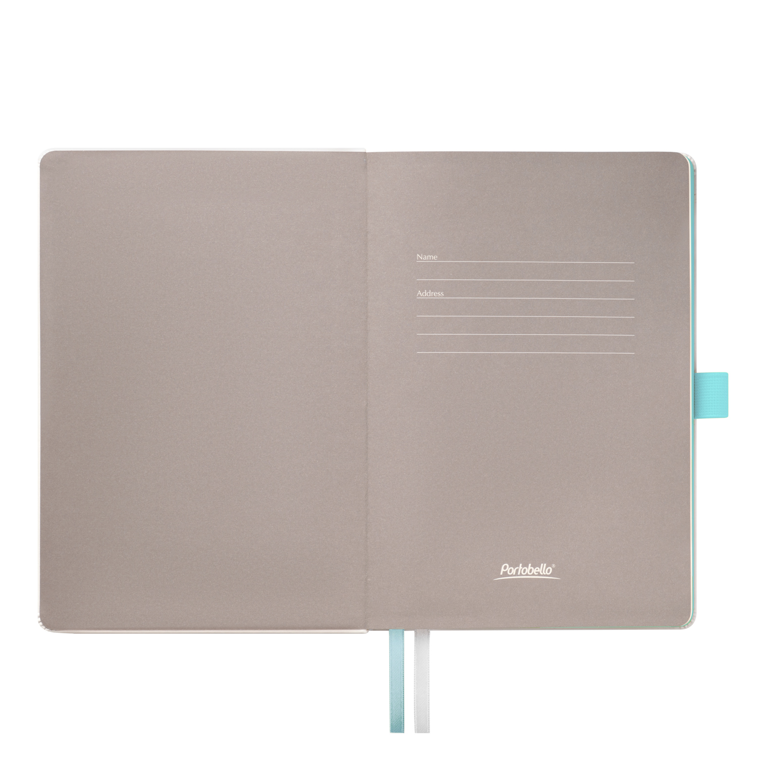 Ежедневник Arctic недатированный, белый/бирюзовый-8