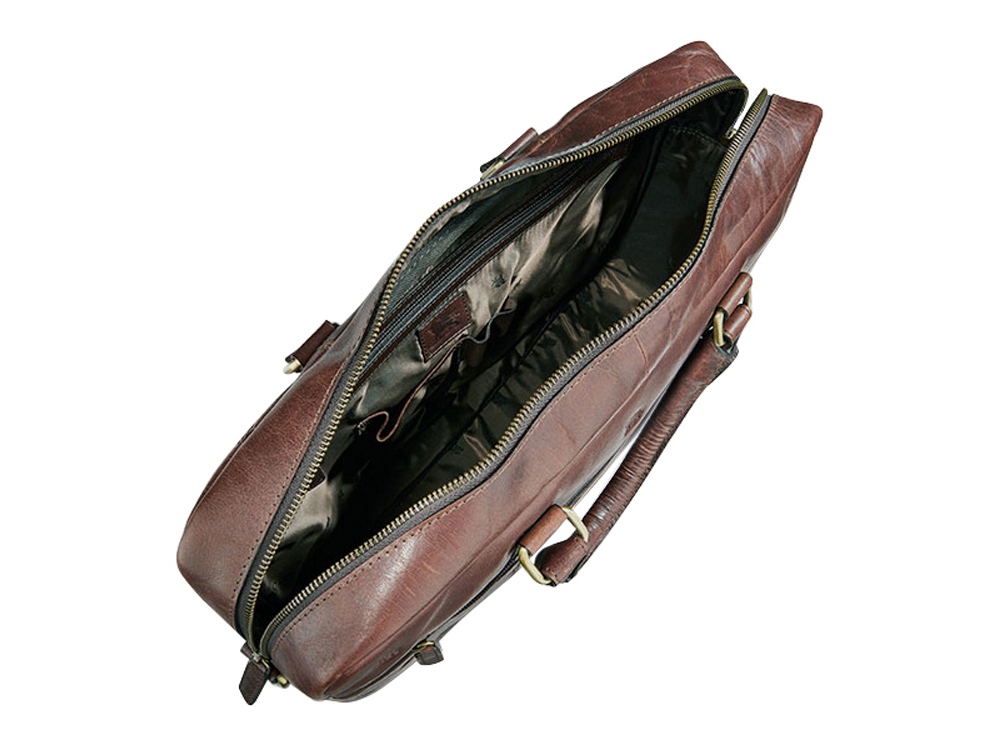 Сумка Mano Don Leon, натуральная кожа в коричневом цвете, 41 х 29,5 х 8,5 см-5