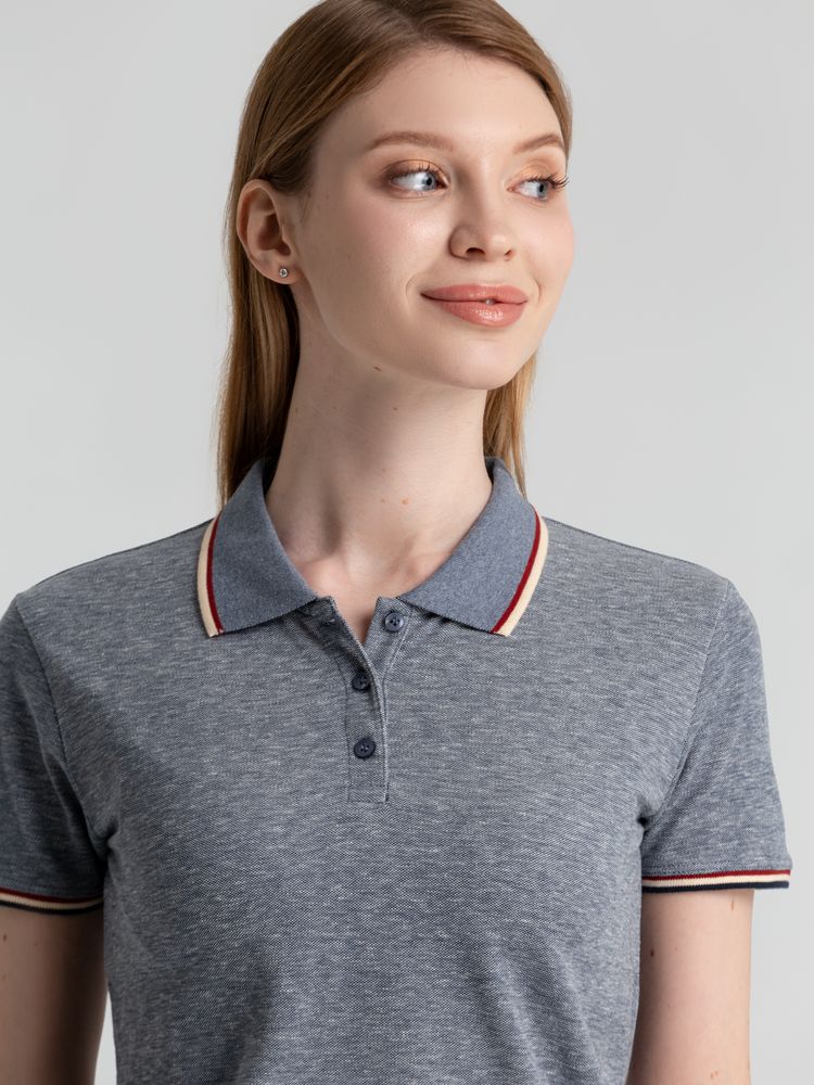 Рубашка поло женская Paname Women, голубой меланж-3