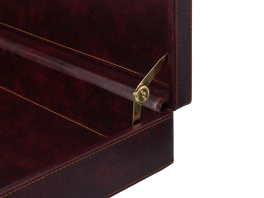 Дипломат подарочный, бордовый-3