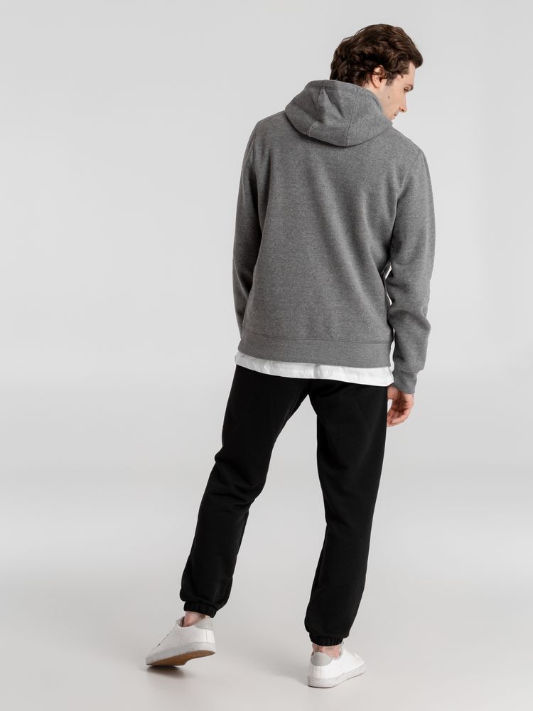 Толстовка с капюшоном унисекс King, темно-серый меланж-6