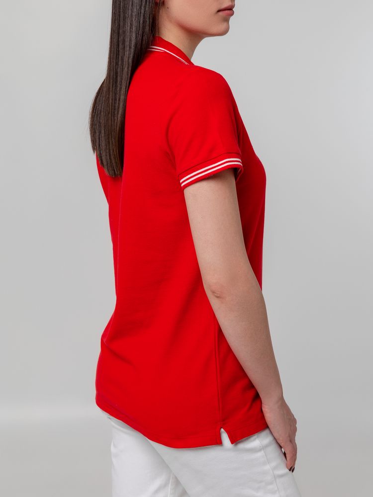 Рубашка поло женская Virma Stripes Lady, красная-6