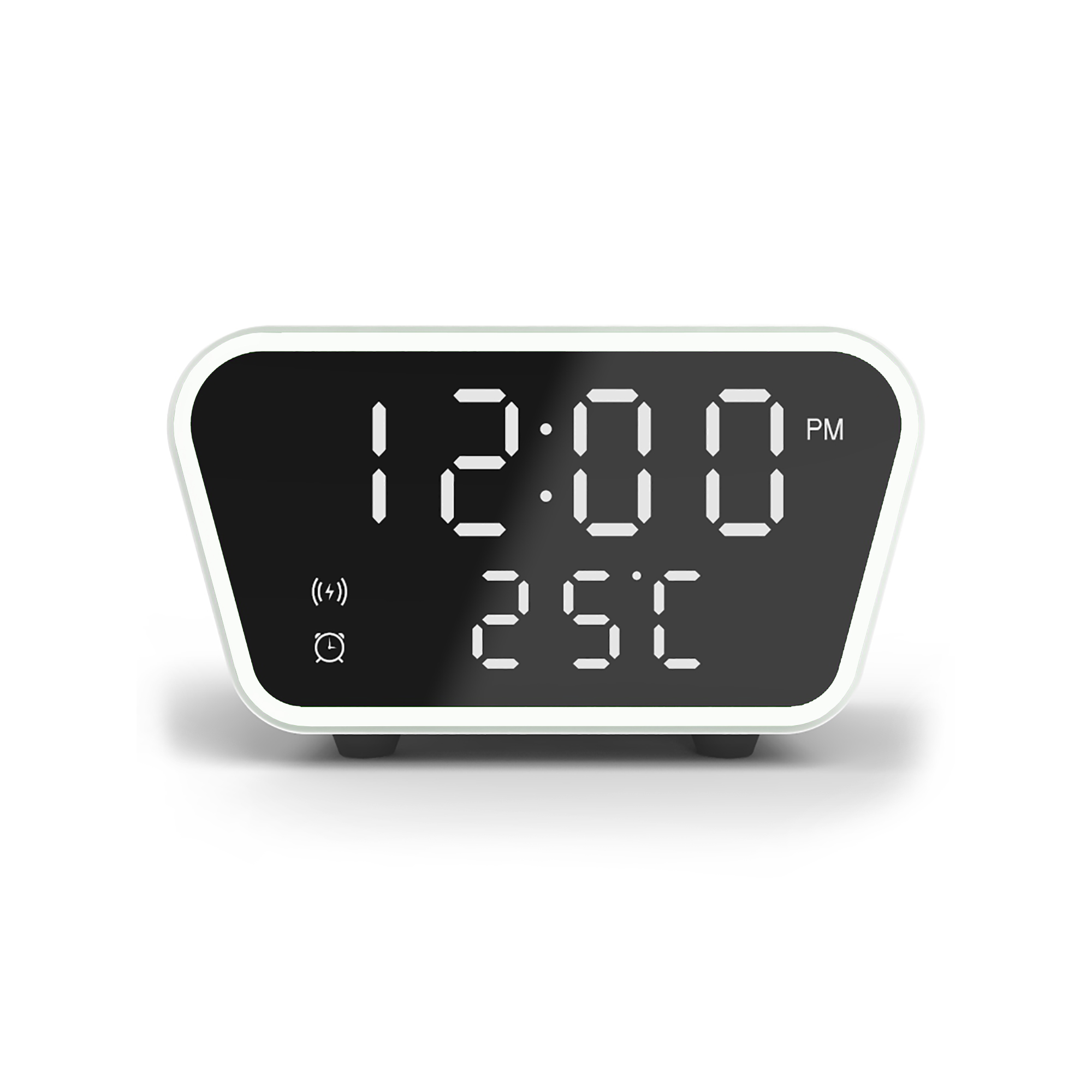 Настольные часы "Smart Clock" с беспроводным (15W) зарядным устройством, будильником и термометром-3