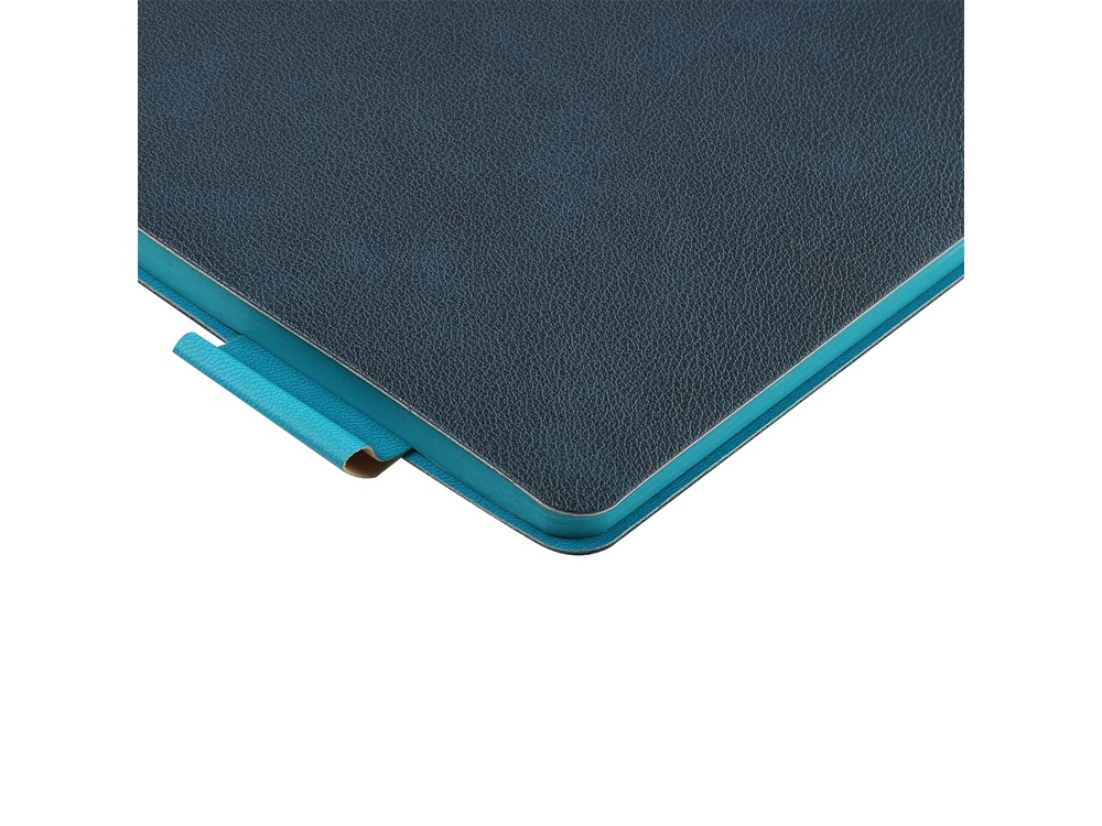 Блокнот А5 Boston, темно-синий с голубым срезом-4
