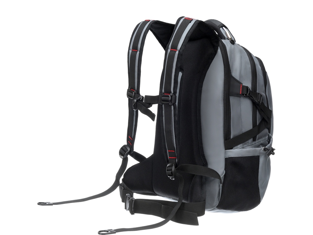 Рюкзак TORBER DRIVE с отделением для ноутбука 15, серый/красный, полиэстер 1680D, 36x17x50 см, 30 л-3