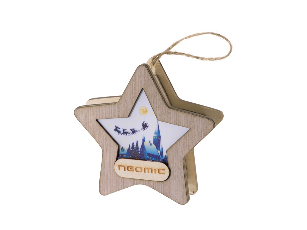 Подвеска с подсветкой, звезда-9