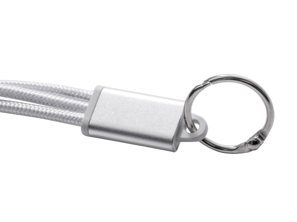 Кабель для зарядки Tres с брелоком, серый-3