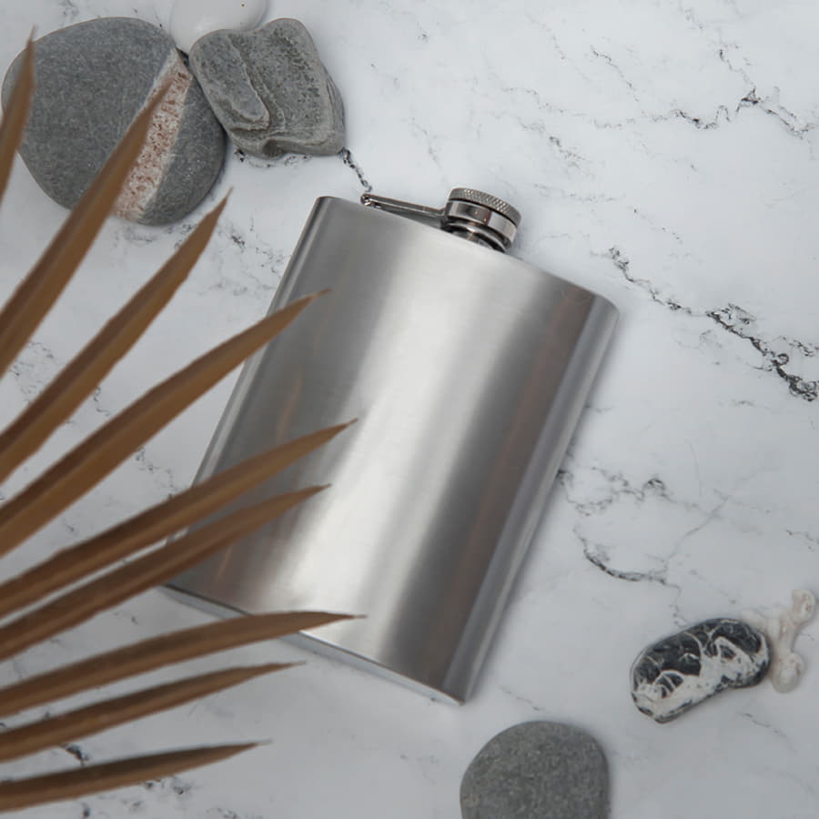 Фляжка MONROE, 235мл, серебристый-3