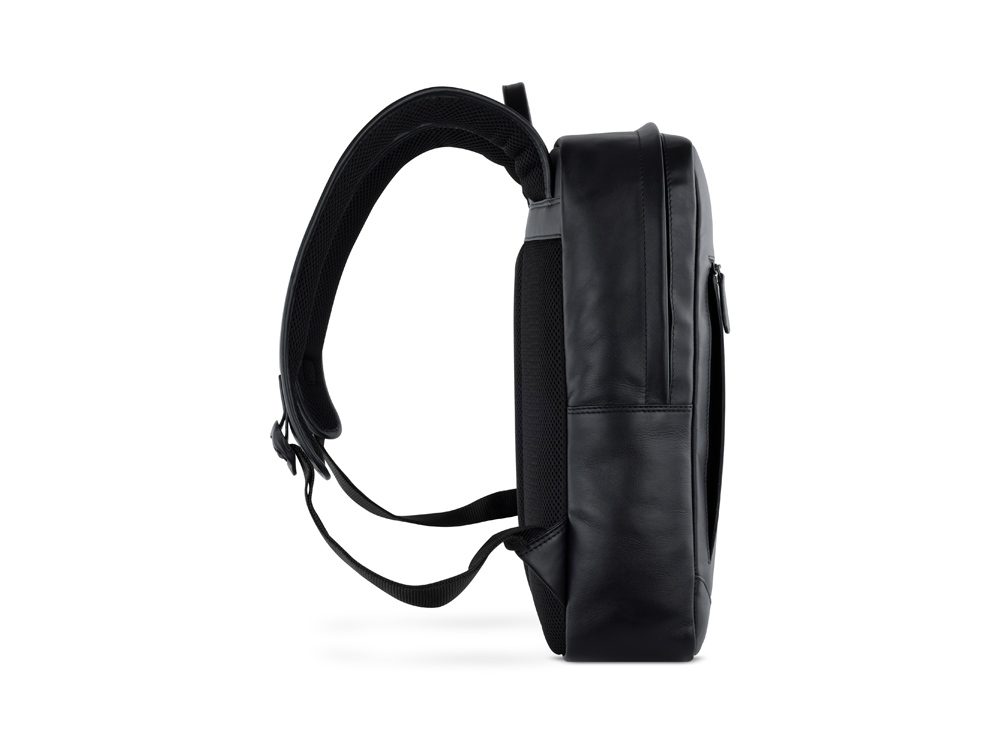 Рюкзак мужской BUGATTI КЛАРК | CLARK, чёрный, воловья кожа/полиэстер, 30х10х40 см, 12 л-2