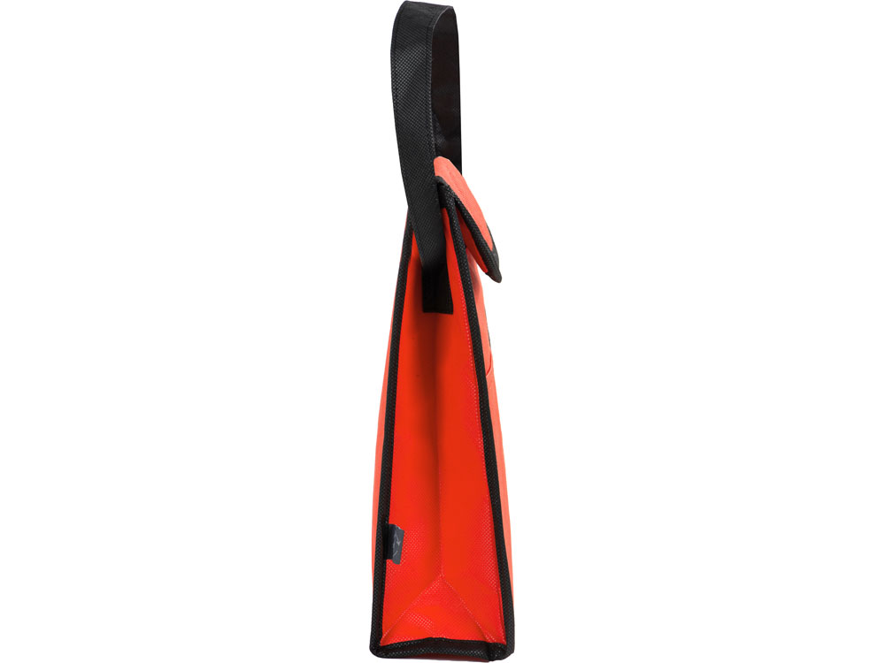 Сумка-холодильник Reviver на липучке из нетканого переработанного материала, красный-5