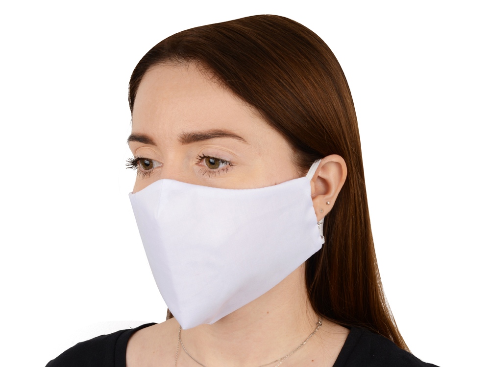 Маска для лица многоразовая, белый-1