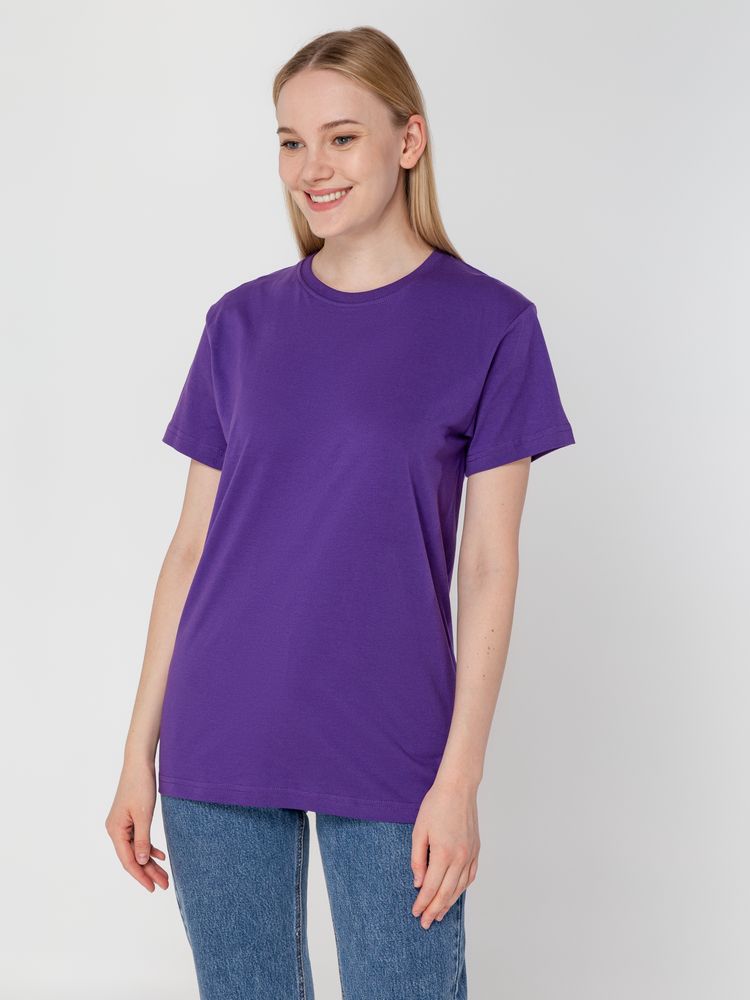 Футболка унисекс T-Bolka 160, фиолетовая-4