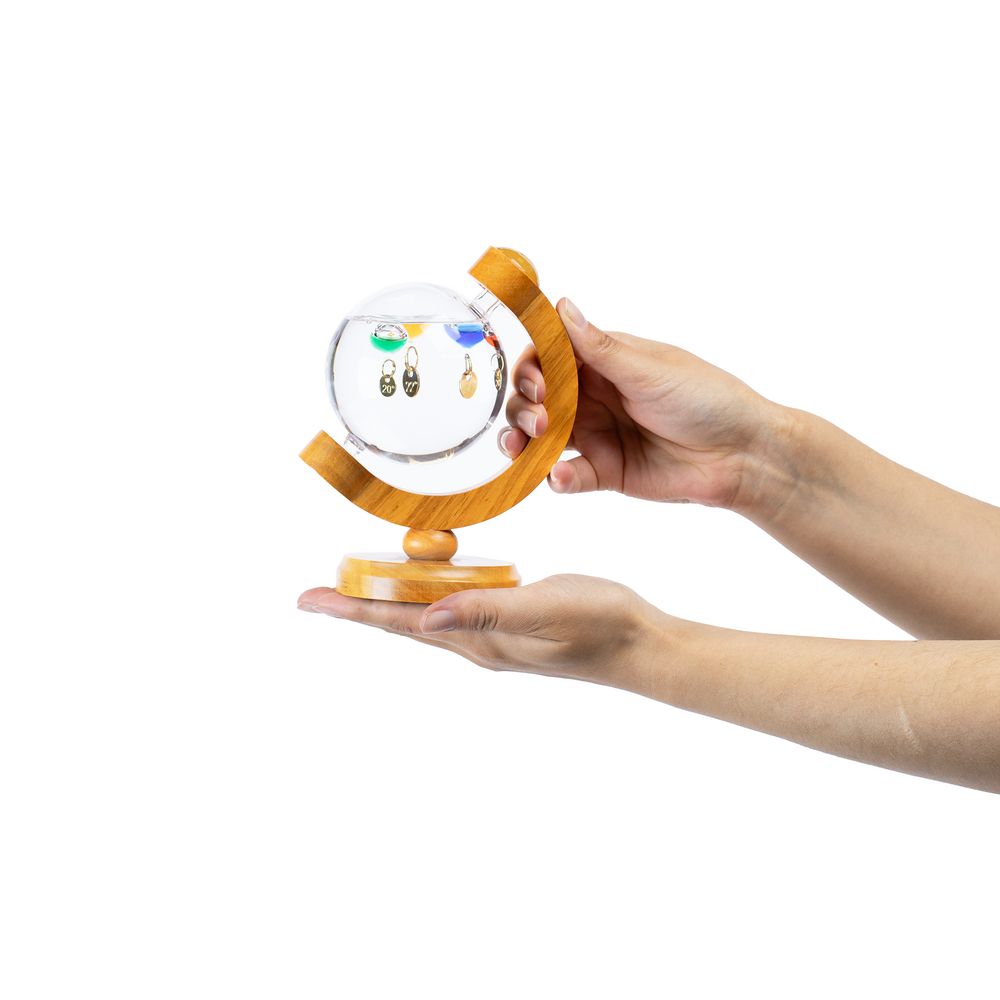 Термометр-шар «Галилео» в деревянном корпусе-3