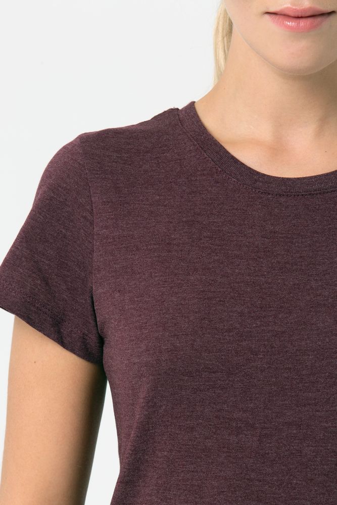 Футболка женская Regent Fit Women, бордовый меланж-4