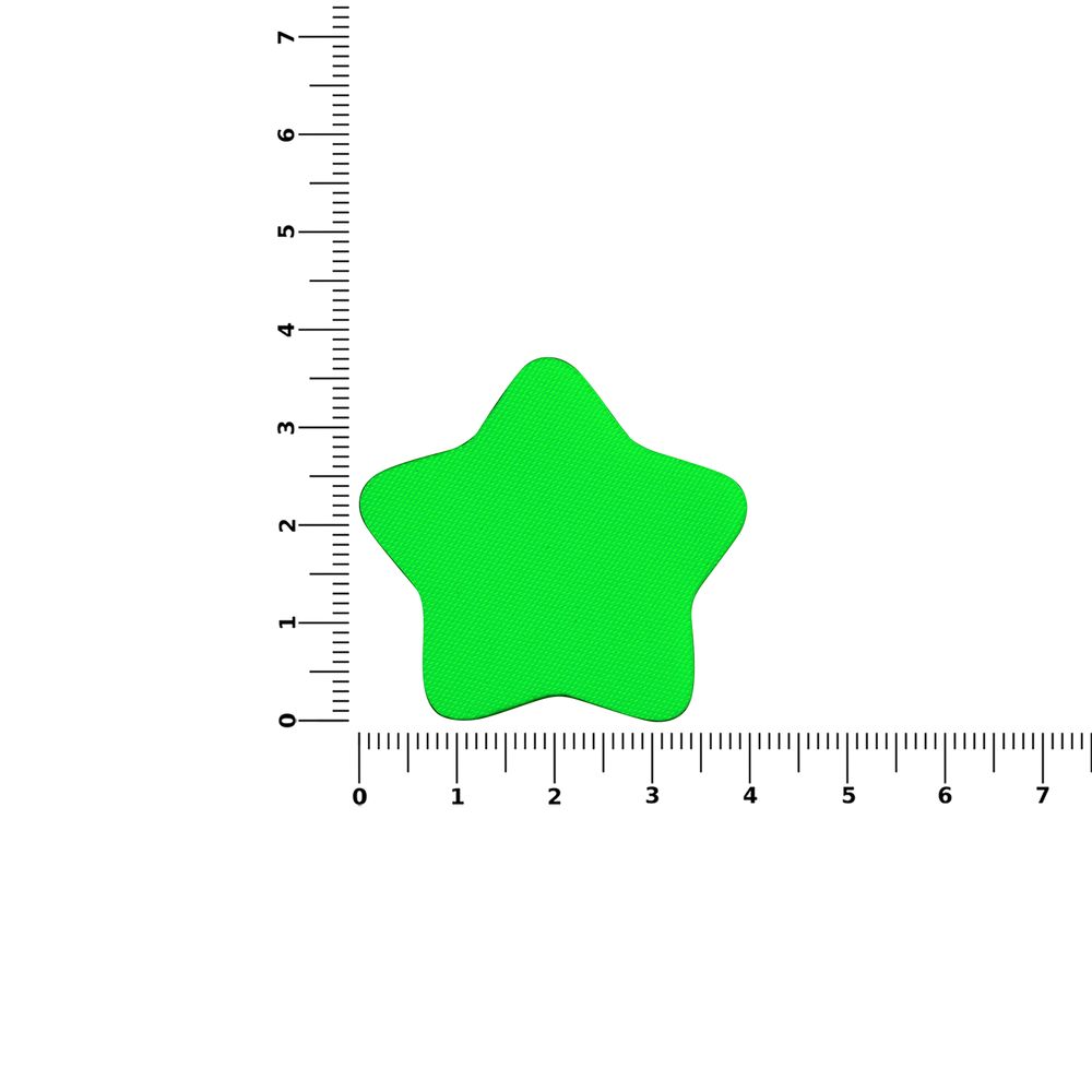 Наклейка тканевая Lunga Bial, M, зеленый неон-2