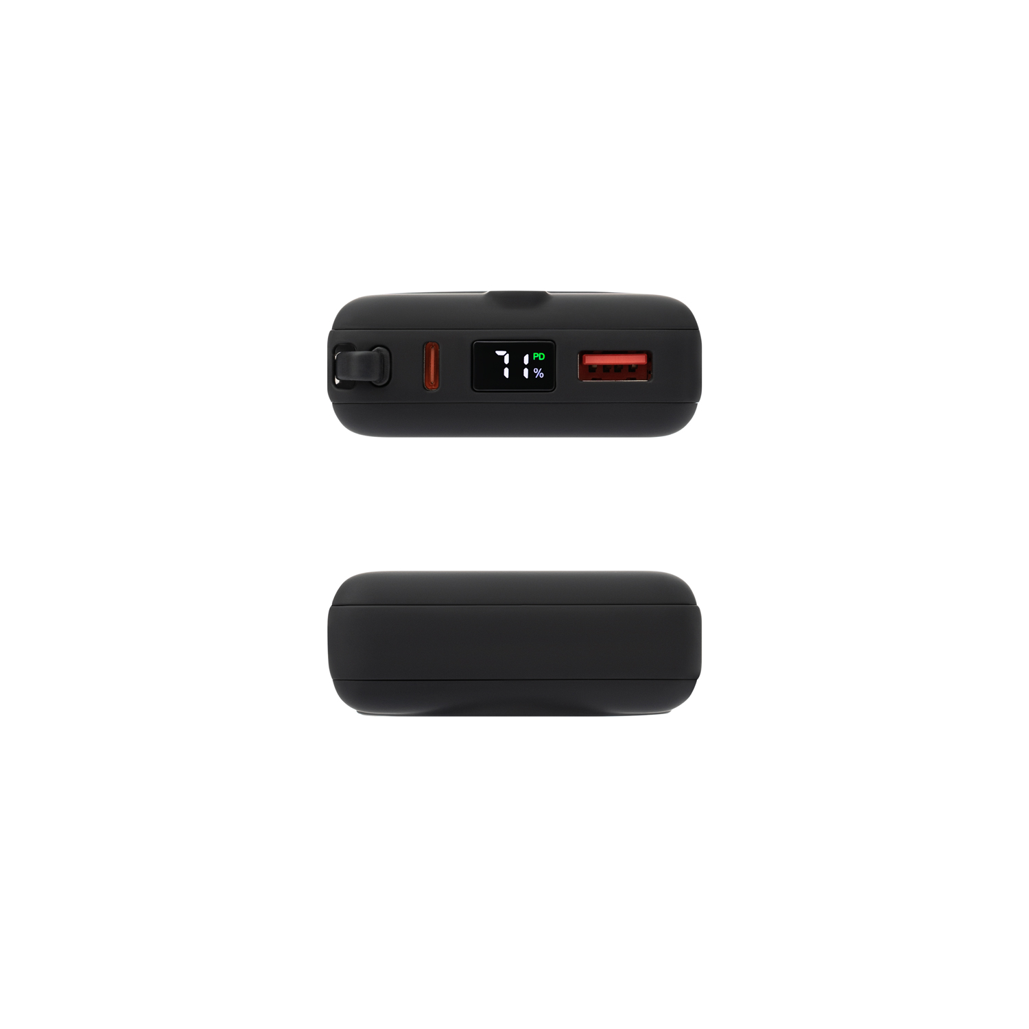 Внешний аккумулятор с подсветкой Риттер PD (Ritter PD) 10000mAh с функцией беспроводной зарядки 15W, черный-7