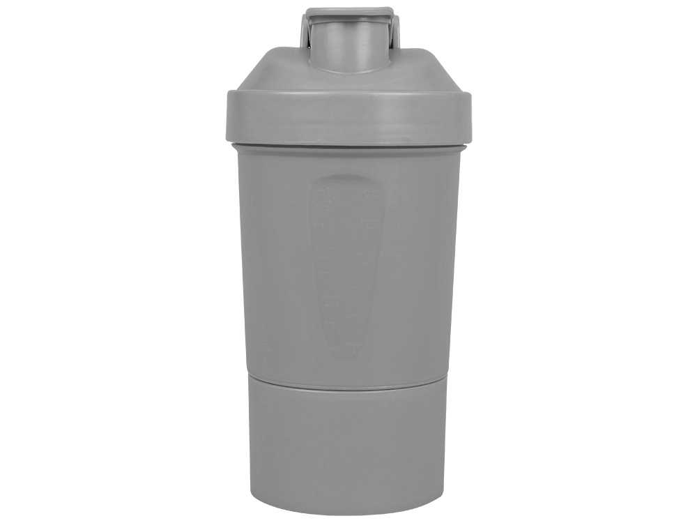 Шейкер для спортивного питания Level Up, серый-4