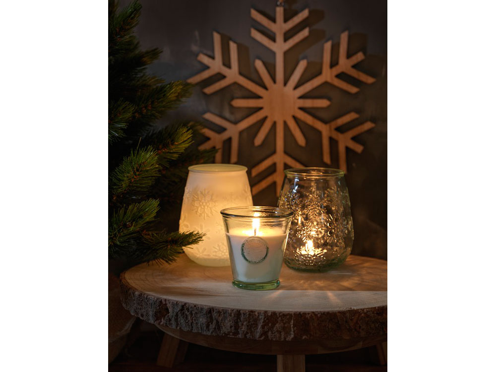 Подставка для чайной свечи Faro из переработанного стекла, прозрачный-4