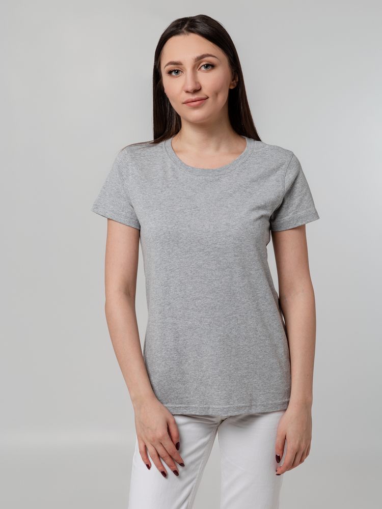 Футболка женская T-bolka Stretch Lady, серый меланж-6