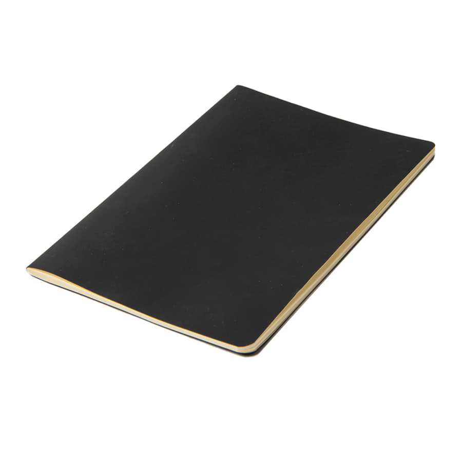 Тетрадь SLIMMY, 140 х 210 мм,  черный с белым, бежевый блок, в клетку, черный, белый-5