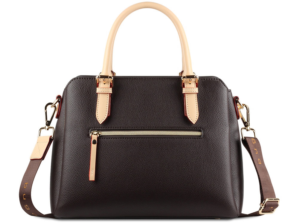 Сумка женская BUGATTI ЭЛЛА | ELLA, тёмно-коричневая, полиуретан, 30х12х23 см-4