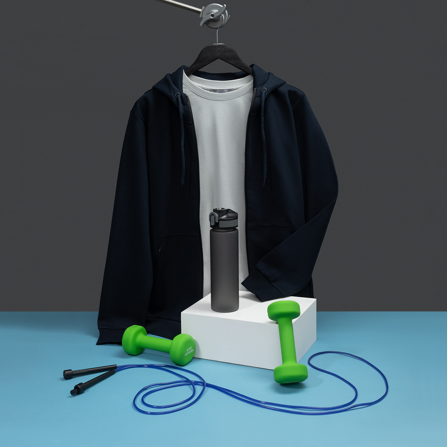 Бутылка для воды Флип (Flip), серая-11