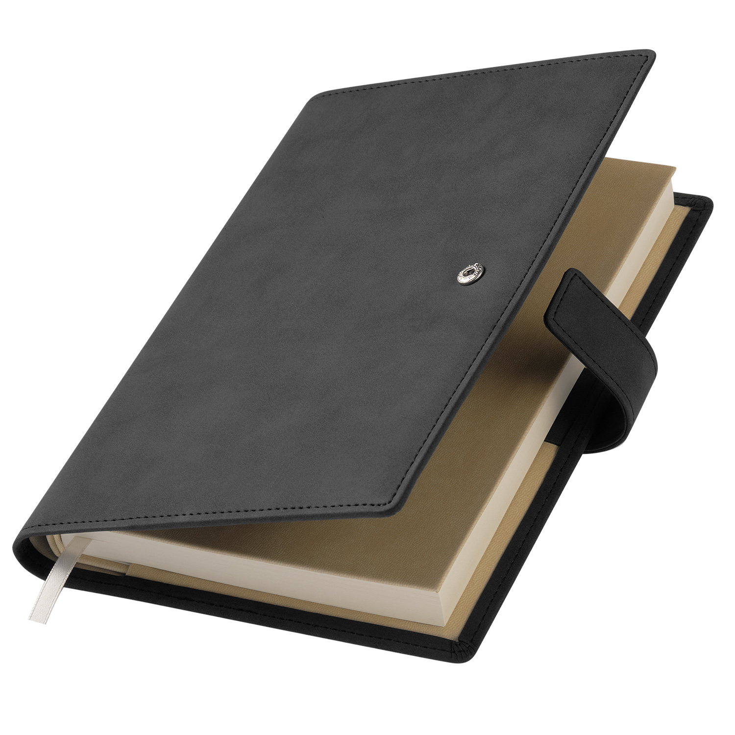 Ежедневник-портфолио Royal NEO недатированный в подарочной коробке, черный-0