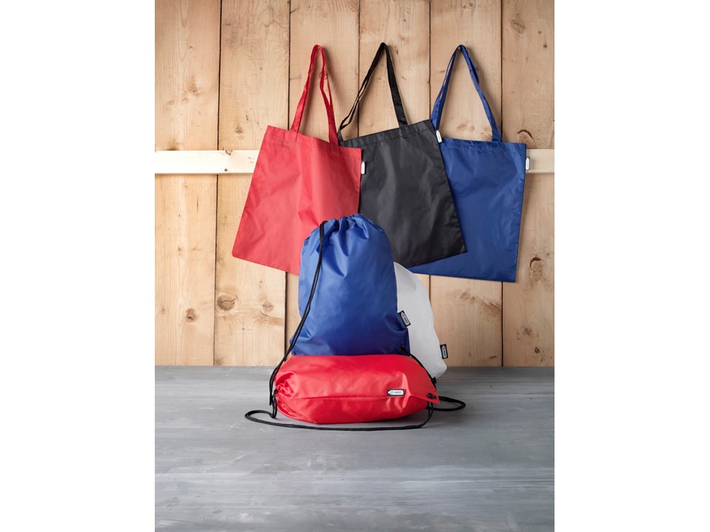 Эко-сумка Sai из переработанных пластиковых бутылок, черный-5