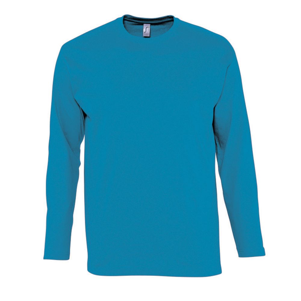 Футболка мужская с длинным рукавом Monarch, голубая-0