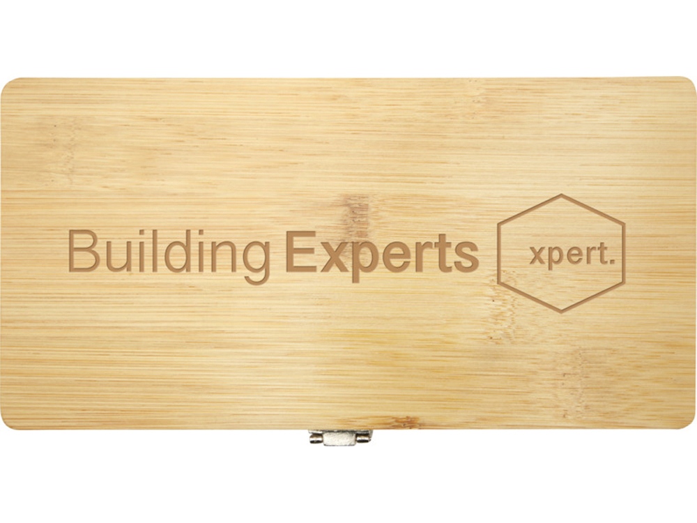 Набор инструментов Rivet из 19 предметов из бамбука/переработанной пластмассы - Натуральный-5